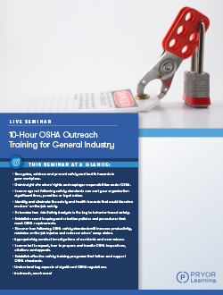 OSHA 10-Hour General Industry Outreach Training Program