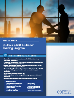 30-Hour OSHA Outreach Training Program (5-Day)