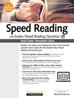 Speed Reading with Evelyn Wood Reading Dynamics
