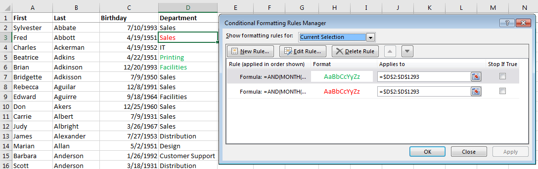 If-Then Conditional FormattingIf-Then Conditional Formatting Screenshot
