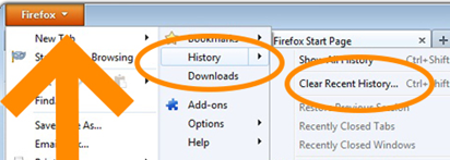 Firefox Clear Recent History