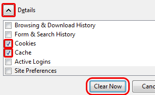 Click the down arrow next to “Details”
