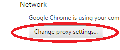 Click on Open proxy settings