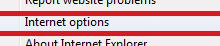 click Internet Options